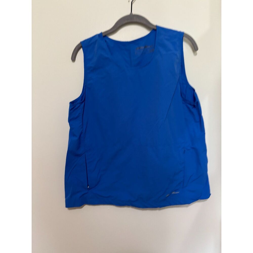 Eddie Bauer Blue Nylon Tank Top Women Medium Lightweight Outdoor‎ Active